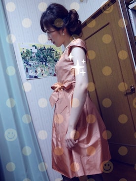 「STRAWBERRY-FIELDS（ストロベリーフィールズ）のアイテム（ドレス）」を使った、kana_claraさん（レディース・162cm）の秋コーディネート
