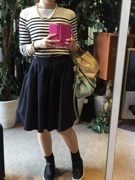 ブーツを使った フレアスカート の人気ファッションコーディネート Wear