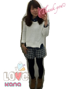 「スエードシューズ」｜kana_claraさん（レディース・162cm）の冬コーディネート