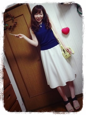 「ノースリーブニット」｜kana_claraさん（レディース・162cm）の春コーディネート