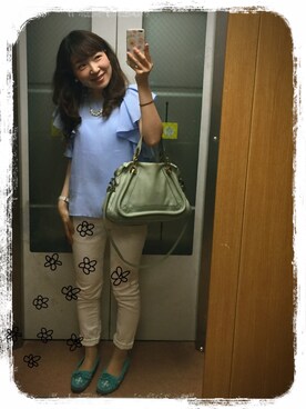 「ブルー x ホワイト」｜kana_claraさん（レディース・162cm）の夏コーディネート