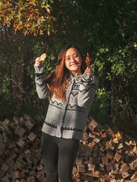 「Mossimo（モッシモ）のアイテム（トップス）」を使った、Y I N G Y E Eさん（レディース・153cm）の秋コーディネート
