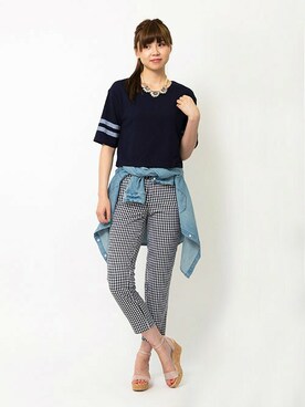 Mizutaniさん（レディース・169cm）の夏コーディネート