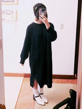 「SuperDry（スーパードライ）のアイテム（帽子）」を使った、Kiiさん（レディース・158cm）の秋コーディネート