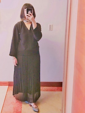 「STUART WEITZMAN（スチュアートワイツマン）のアイテム（その他シューズ）」を使った、Kiiさん（レディース・158cm）の秋コーディネート