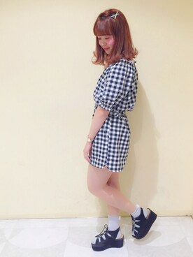 「SET UP」｜「アイテム（サンダル）」を使った、AYANOさん（レディース・160cm）の春コーディネート