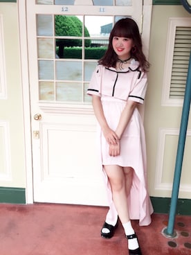 「アイテム（チョーカー）」を使った、AYANOさん（レディース・160cm・20代）の夏コーディネート