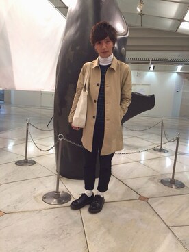 「Dr. Martens（ドクターマーチン）のDr.Martens (ドクターマーチン)/1461 3EYE GIBSON SHOES（その他シューズ）」を使った、shunさん（メンズ・169cm）の春コーディネート