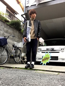 「Dr. Martens（ドクターマーチン）のDr.Martens (ドクターマーチン)/1461 3EYE GIBSON SHOES（その他シューズ）」を使った、shunさん（メンズ・169cm）の秋コーディネート