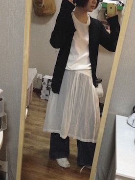 「A.P.C.（アーペーセー）のアイテム（ブルゾン）」を使った、1909famaさん（レディース・162cm）の春コーディネート