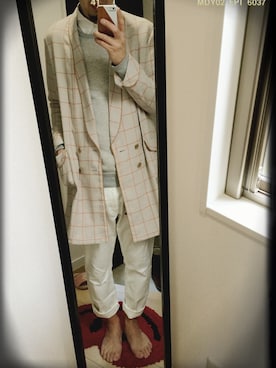「TROVE（トローヴ）のアイテム（その他アウター）」を使った、たくみこ*さん（メンズ・180cm）の春コーディネート