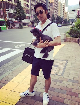 「サングラススタイル」｜「アイテム（その他）」を使った、河野大地さん（メンズ・165cm）の夏コーディネート