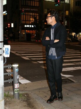 BOYCOTT グランデュオ立川店　スタッフさん（メンズ・178cm）の秋コーディネート