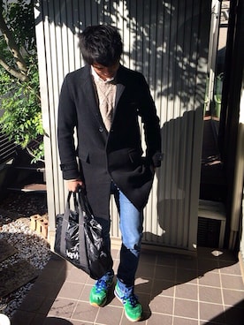 「HeM（ヘム）のアイテム」を使った、Ryogaさん（メンズ・173cm）の秋コーディネート