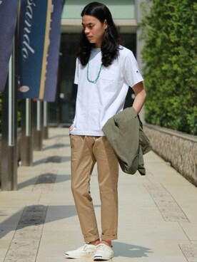 「JOURNAL STANDARD（ジャーナルスタンダード）のアイテム（MA-1）」を使った、ジャーナルスタンダード メンズさん（メンズ・173cm）の春コーディネート