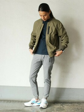 「JOURNAL STANDARD（ジャーナルスタンダード）のアイテム（MA-1）」を使った、ジャーナルスタンダード メンズさん（メンズ・173cm）の秋コーディネート