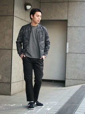 「JOURNAL STANDARD（ジャーナルスタンダード）のアイテム（MA-1）」を使った、ジャーナルスタンダード メンズさん（メンズ・173cm）の春コーディネート