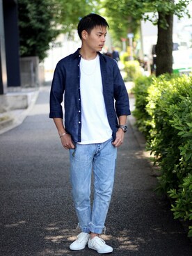 「NETSTAR」｜ジャーナルスタンダード メンズさん（メンズ・173cm）の夏コーディネート