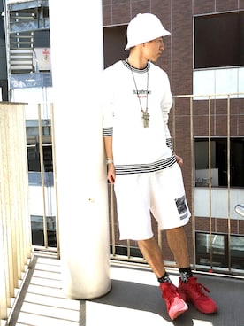 「UNDERGROUND（アンダーグラウンド）のアイテム（パンツ）」を使った、後藤ユースケさん（メンズ・171cm）の春コーディネート