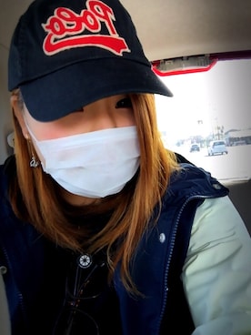 「STUSSY（ステューシー）のアイテム（ナイロンジャケット）」を使った、ゆかさん（レディース・161cm）の冬コーディネート