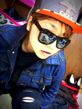 「LRG（エルアールジー）のアイテム（帽子）」を使った、ゆかさん（レディース・161cm）の春コーディネート