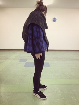 「ISABEL MARANT（イザベルマラン）のアイテム（ジャケット/アウター）」を使った、mihoさん（レディース・158cm）の冬コーディネート