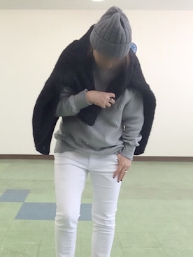 「ISABEL MARANT（イザベルマラン）のアイテム（ジャケット/アウター）」を使った、mihoさん（レディース・158cm）の冬コーディネート