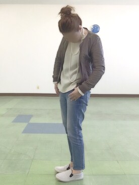 「JOURNAL STANDARD（ジャーナルスタンダード）のアイテム（ノーカラージャケット）」を使った、mihoさん（メンズ・158cm）の冬コーディネート