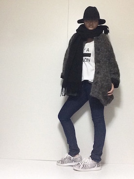 「ENFOLD（エンフォルド）のアイテム（その他アウター）」を使った、mihoさん（レディース・158cm）の秋コーディネート