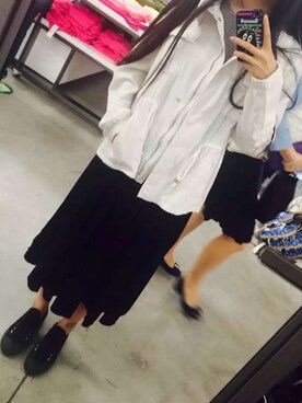 「OLD NAVY（オールドネイビー）のアイテム（トレンチコート）」を使った、zuzzuさん（レディース・170cm）の夏コーディネート