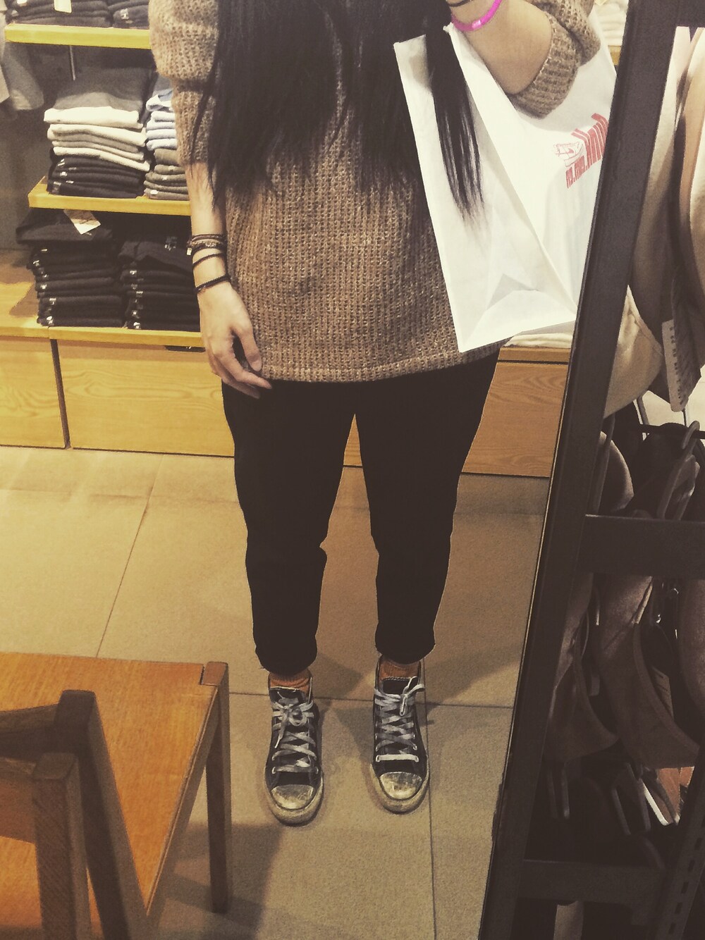 「MUJI、black、girl」｜「MUJI Laboのアイテム（インテリア、ブラック系）」を使った、zuzzuさん（レディース・170cm）の夏コーディネートの1枚目の写真