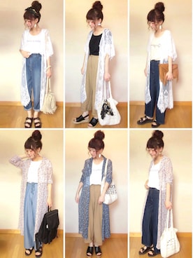 「アイテム（シャツワンピース）」を使った、chicchimoさん（レディース・152cm・20代）の夏コーディネート