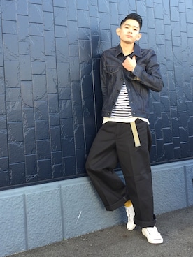 「ベンデイビス」｜「アイテム（アナログ腕時計）」を使った、Tomさん（メンズ・174cm）の秋コーディネート