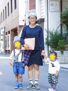 「Lee（リー）のアイテム（クラッチバッグ）」を使った、wasanbon*さん（レディース・155cm）の春コーディネート
