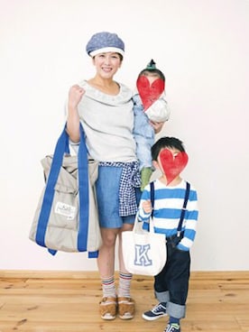 「Kaci（カチ）のアイテム」を使った、wasanbon*さん（レディース・155cm）の春コーディネート