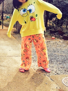 「アイテム（ルームウェア、オレンジ系）」を使った、イズミイズムさん（レディース・153cm）の夏コーディネート