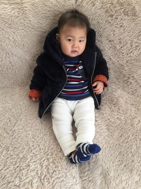 toooomaさん（キッズ・70cm）の冬コーディネート