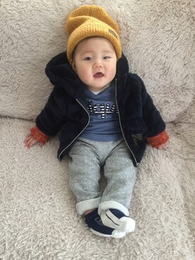 toooomaさん（キッズ・70cm）の冬コーディネート