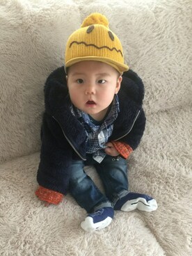 toooomaさん（キッズ・70cm）の冬コーディネート