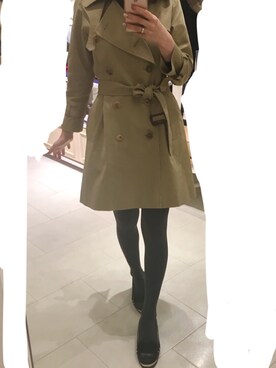 ちーぼーさんの「ultimate pima trench coat（beautiful people）」を使ったコーディネート