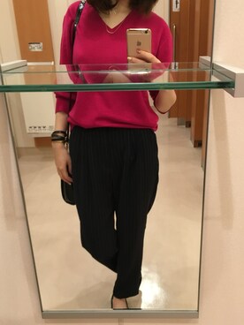 「フロントイン」｜ちーぼーさん（レディース・153cm）の秋コーディネート