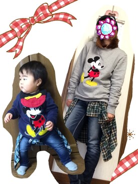「RCWB（アールシーダブリュービー）のアイテム（スウェット）」を使った、RKkunさん（レディース・151cm）の冬コーディネート
