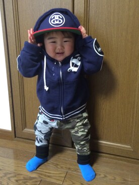 RKkunさん（キッズ・70cm）の冬コーディネート