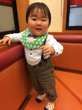 「おめかしコーデ」｜RKkunさん（キッズ・70cm）の冬コーディネート