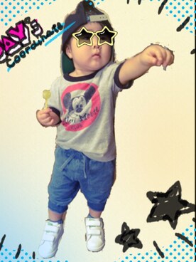 RKkunさん（キッズ・80cm）の夏コーディネート