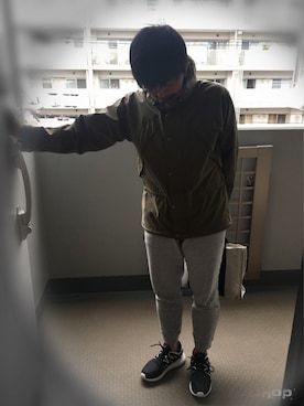 「SOPHNET.（ソフネット）のアイテム（ナイロンジャケット）」を使った、うらぞまさん（メンズ・173cm）の秋コーディネート