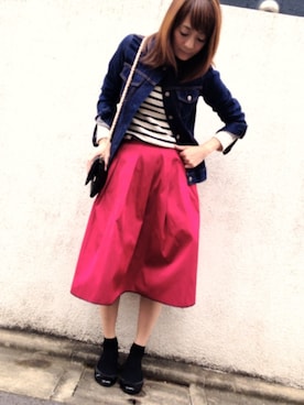 「NOLLEY’S（ノーリーズ）のアイテム（ジャケット/アウター）」を使った、ＬＵＭＩＥさん（レディース・163cm）の秋コーディネート