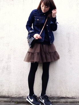 「NOLLEY’S（ノーリーズ）のアイテム（ジャケット/アウター）」を使った、ＬＵＭＩＥさん（レディース・163cm）の冬コーディネート