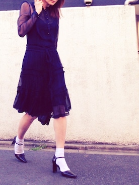 「おめかしコーデ」｜ＬＵＭＩＥさん（レディース・163cm）の春コーディネート