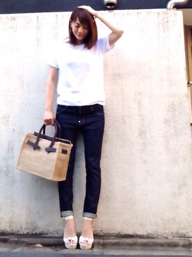 かごバッグを使った 吉田栄作スタイル の人気ファッションコーディネート Wear